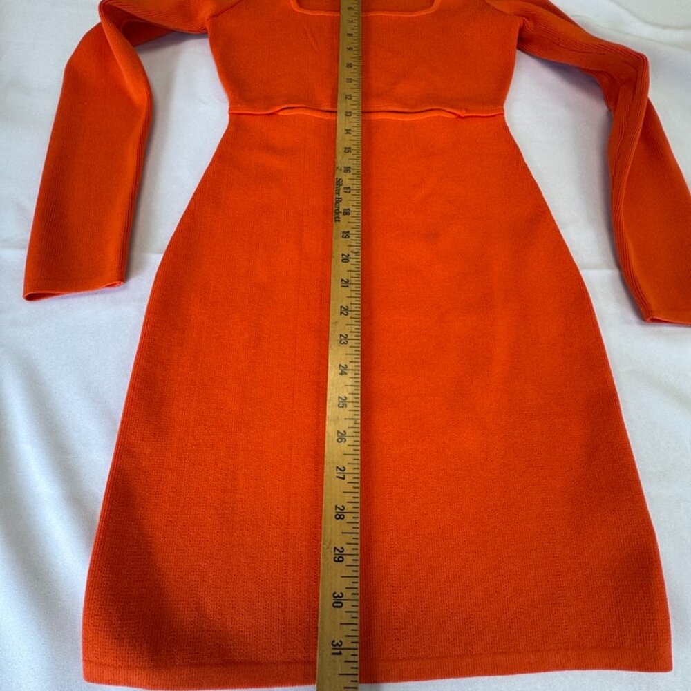 Endless Rose Cutout Knit Bodycon Dress Orange Size XS - Picture 10 of 15